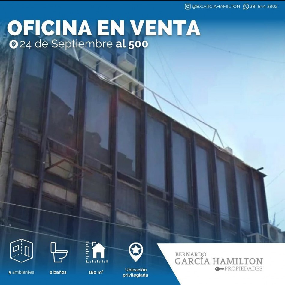 OFICINA EN VENTA 24 DE SEPTIEMBRE AL 500