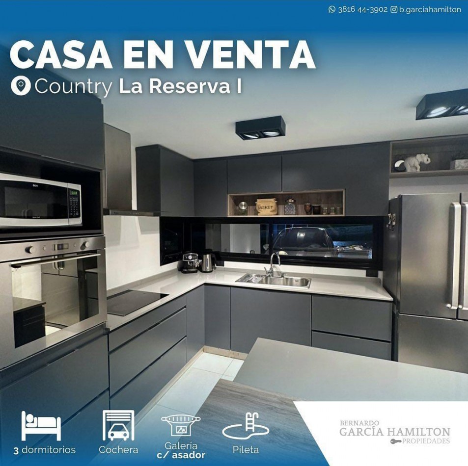 CASA EN VENTA COUNTRY LA RESERVA 1 , TAFI VIEJO