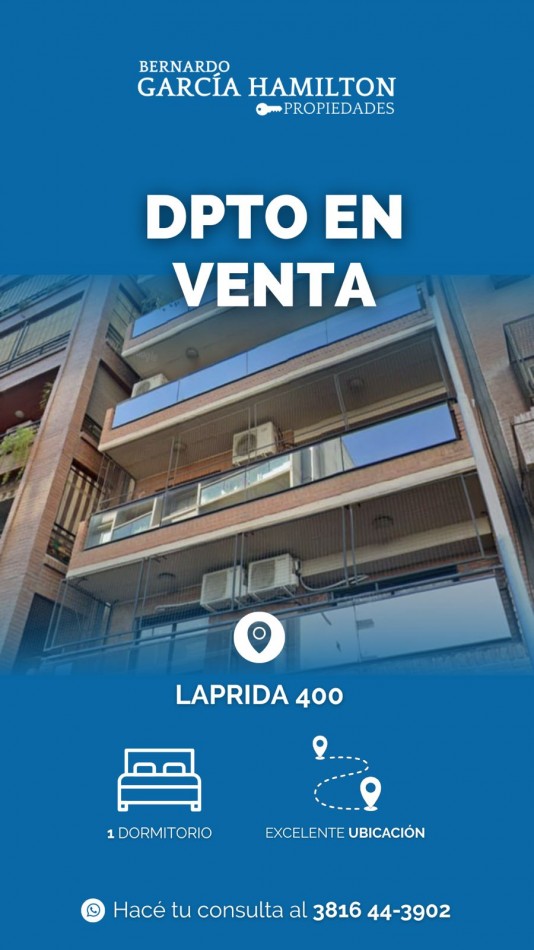 DEPARTAMENTO EN VENTA LAPRIDA 400