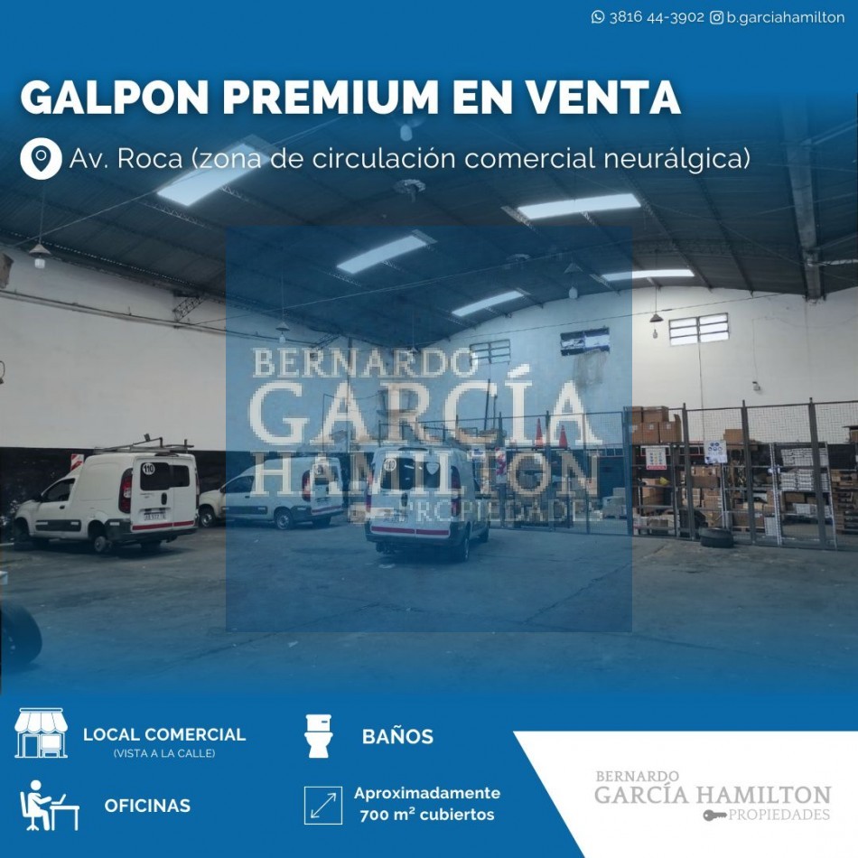 GALPON CON LOCAL COMERCIAL EN VENTA